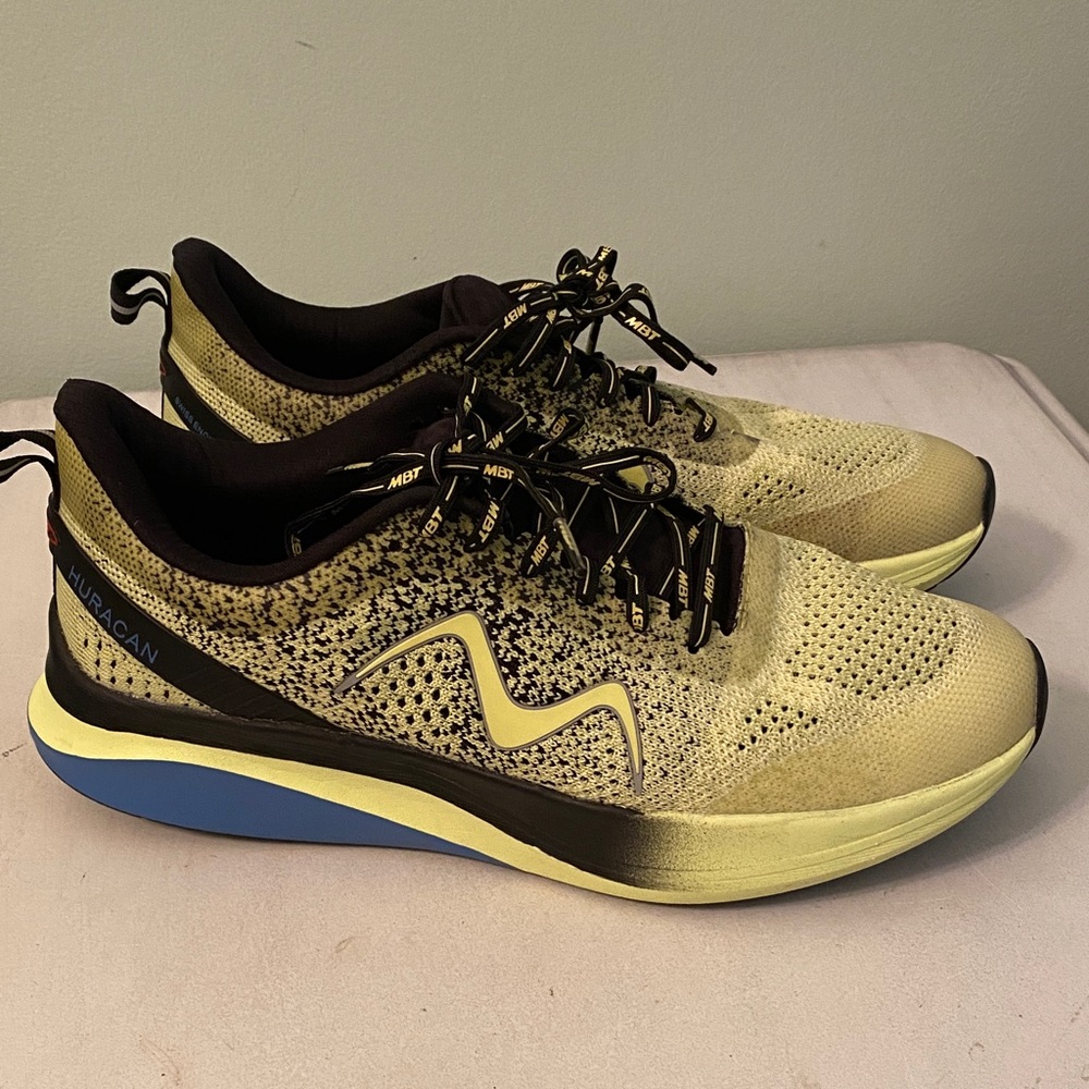 MBT  Huracan -3000 in  Yellow and Black Running Shoes